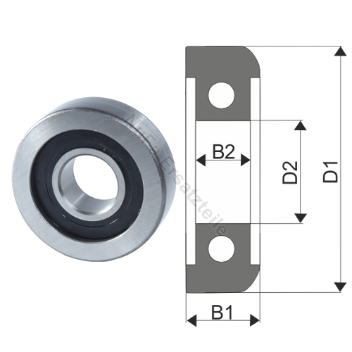 Mastrolle für Linde E20 E25 E30 E35 BR 387 (0009249504)