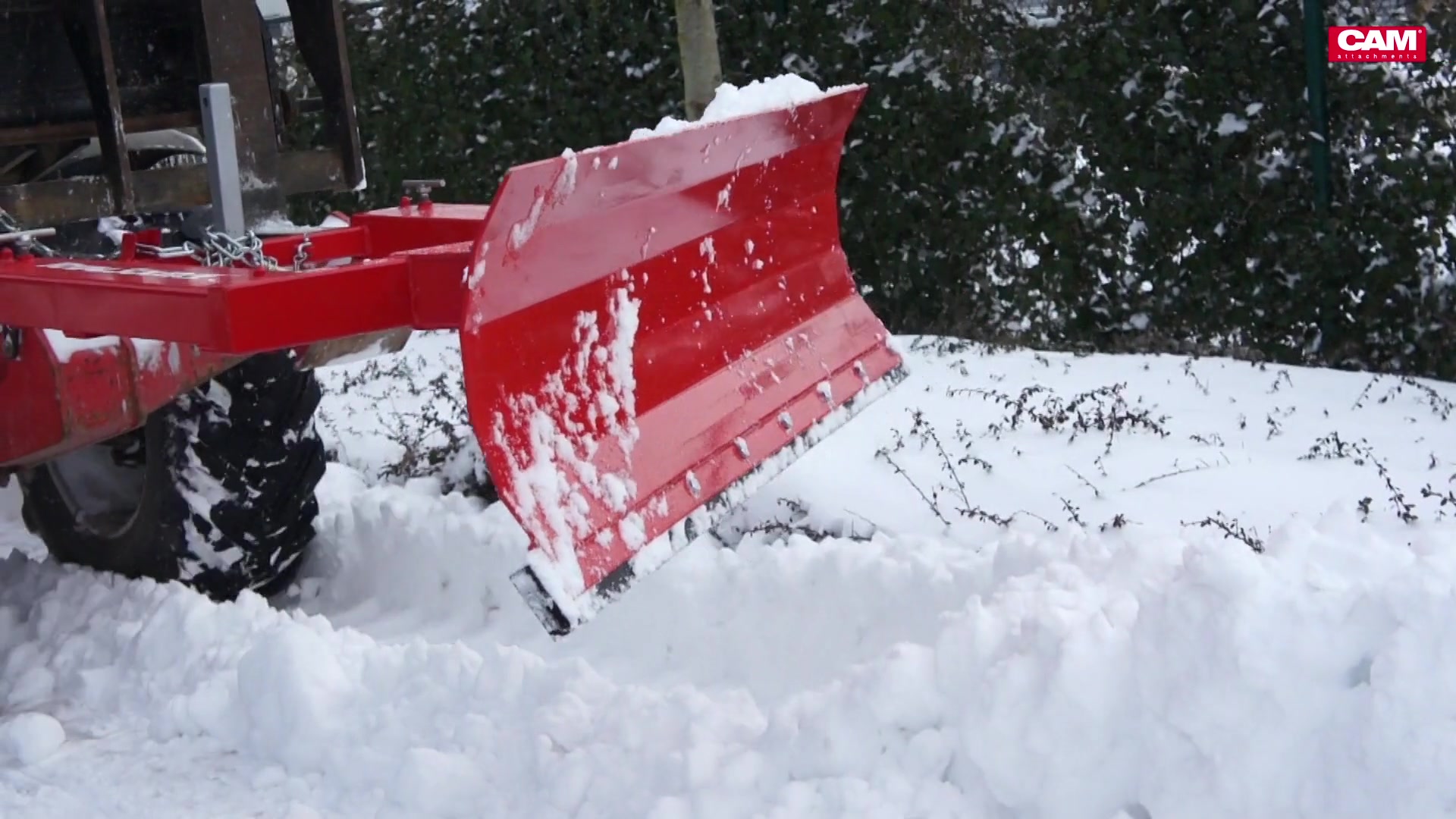 Schneepflug 2000 mm mit Gummileiste, Gabelaufnahme 190 x 70 mm