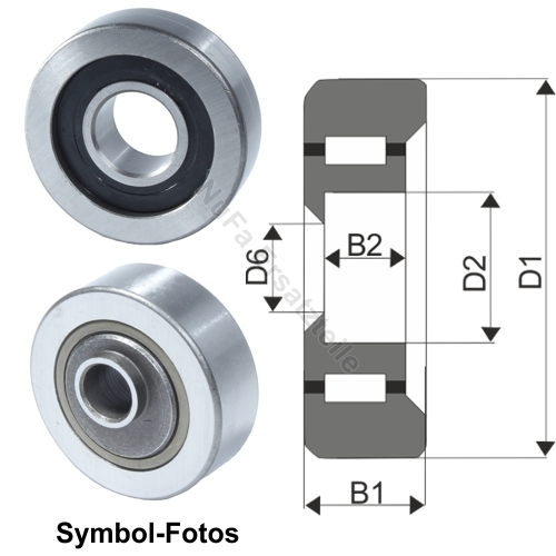 Mastrolle für Linde E15 E16 E18 BR 322-02 (0009249513)