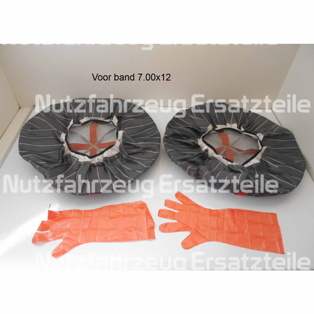 Schneesocken für Gabelstapler Reifen 7.00-12