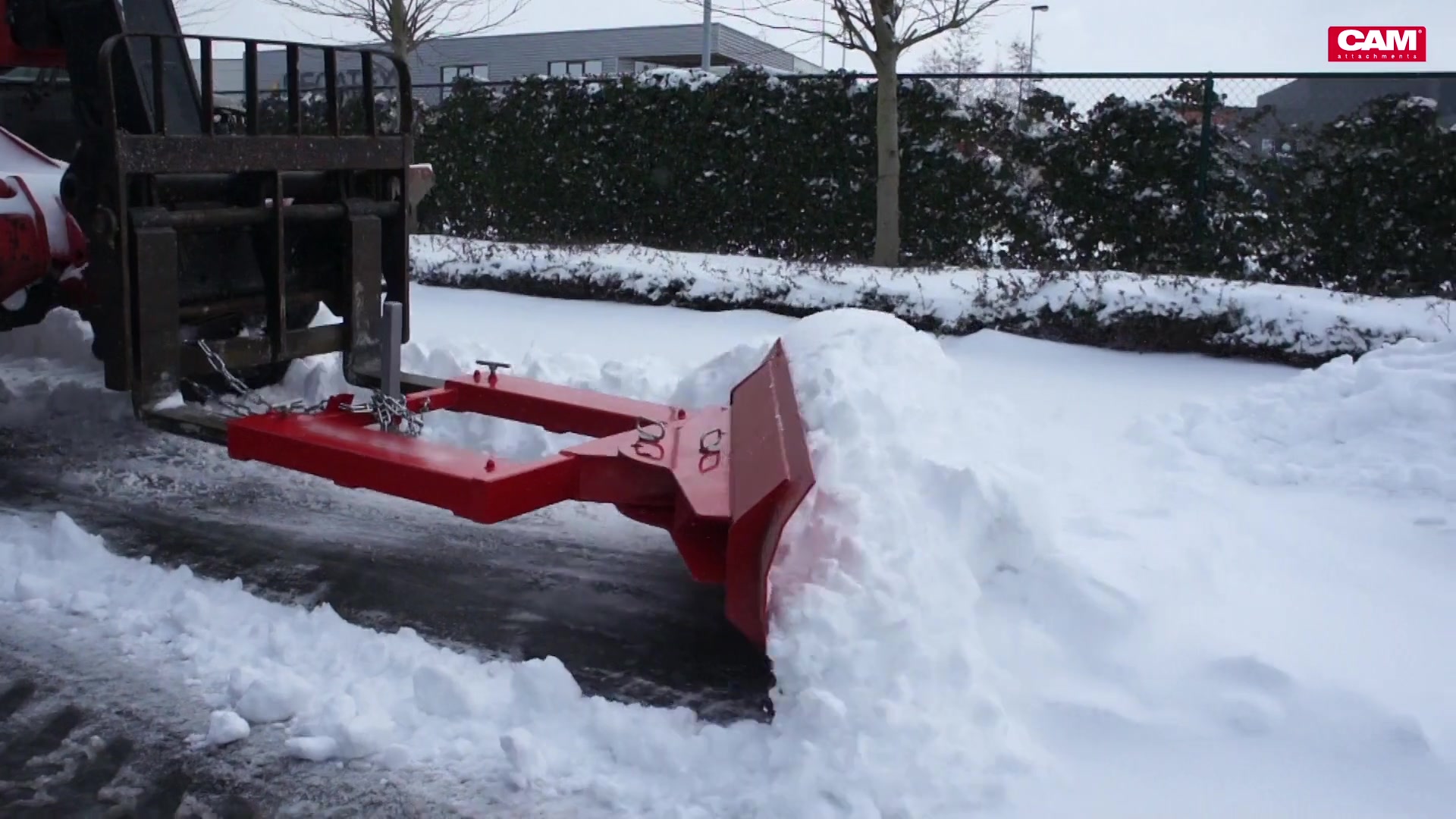 Schneepflug 2000 mm mit Gummileiste, Gabelaufnahme 190 x 70 mm