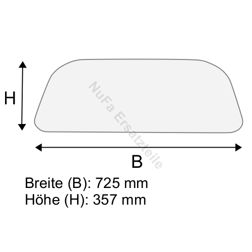 Dachscheibe für Linde H20 H25 H30 BR 351-01 (3514379001)