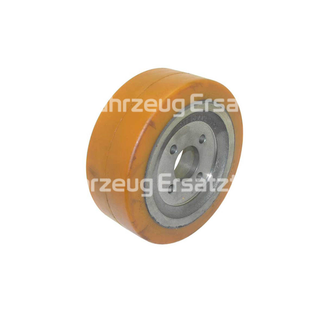 Antriebsrad Hubwagen, Gabelstapler Ø 233 x B 85 mm - 4 Loch - Polyurethan