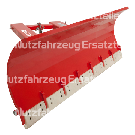 Schneepflug 2100 mm mit gefederter Schürfleiste, Gabelaufnahme 190 x 70 mm
