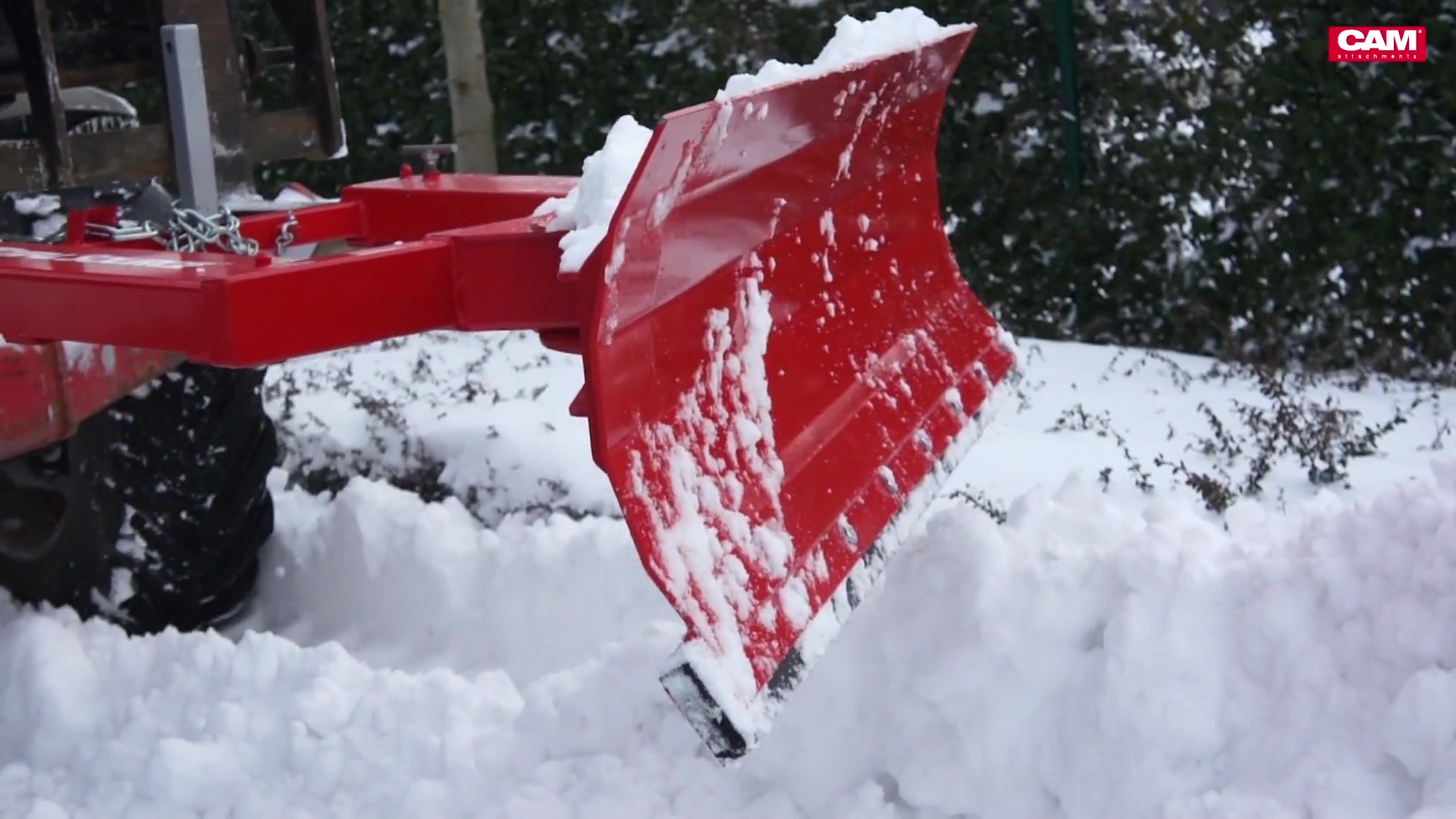 Schneepflug 2000 mm mit Gummileiste, Gabelaufnahme 190 x 70 mm