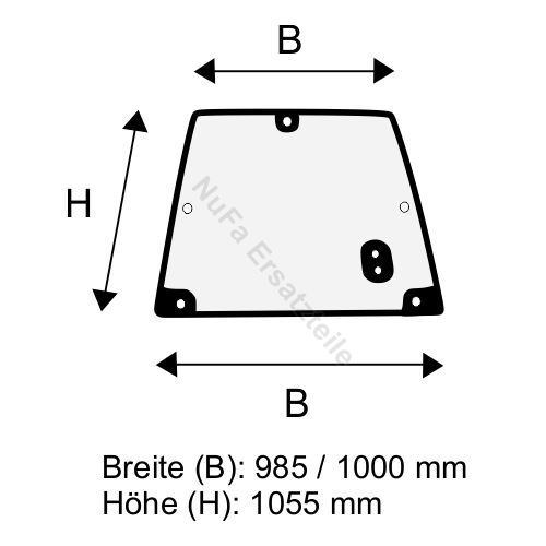 Heckscheibe für Steinbock PE 22-30 MK 7 (50124943)