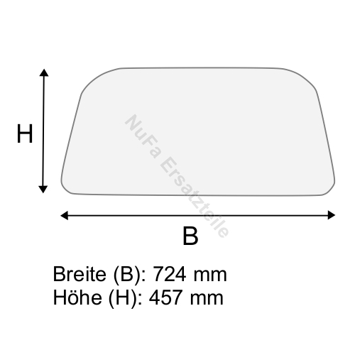 Dachscheibe für Linde H20 H25 H30 BR 351-02 (3514379004)