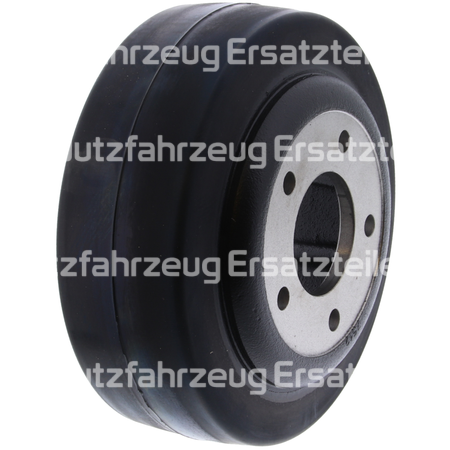 Antriebsrad Hubwagen, Gabelstapler Ø 215 x B 80 mm - 5 Loch - Gummi Antistatisch