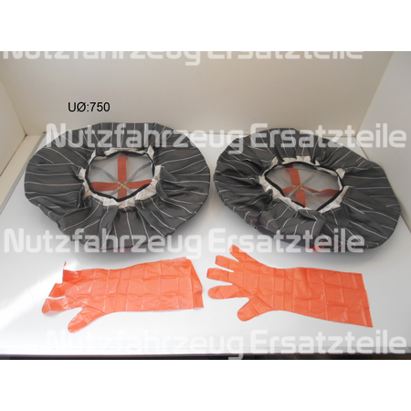 Schneesocken für Gabelstapler Reifen 8.15-15 / 28x9-15 / 27x10-12
