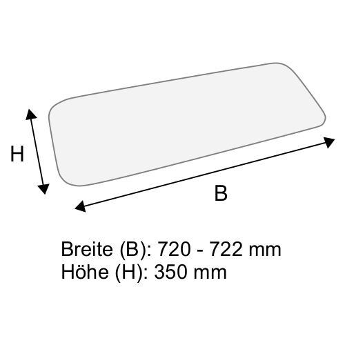 Dachscheibe für Linde H20 H25 H30 BR 351-01 (3514379010)